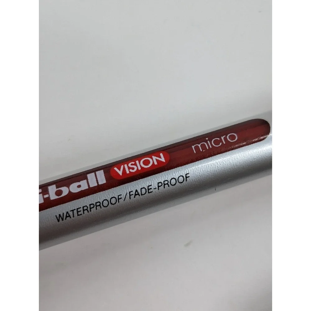 ALL RED INK LOT 7🚨Uni-ball Vision Micro Fine Point RollerBall Pen NeedleGrading